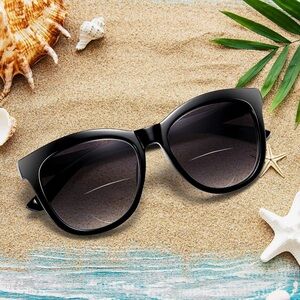 EASY READ Bifocal Reading Sunglasses，Fashion Sun Readers UV400 Protection +2.50